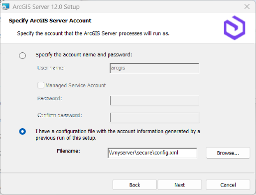 Import a server configuration file.