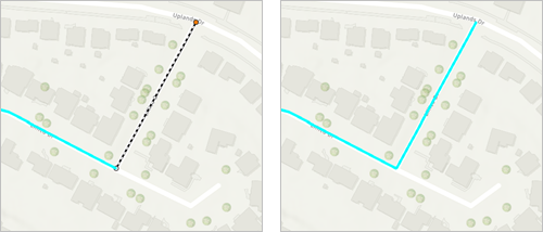 Add geometry to a line feature Add geometry to a line feature